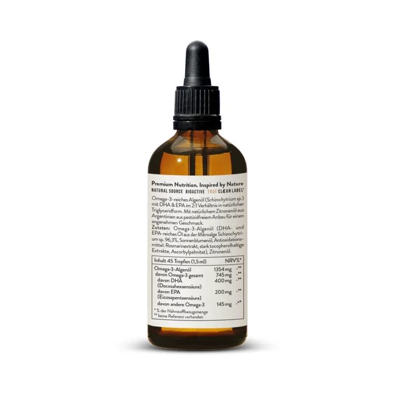 Vaj vegan Omega-3 30% DHA + 15% EPA