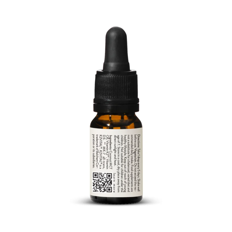 Vitaminë D3 + K2 MK-7 me Dozë të Lartë 5000 IU + 200µg Pika